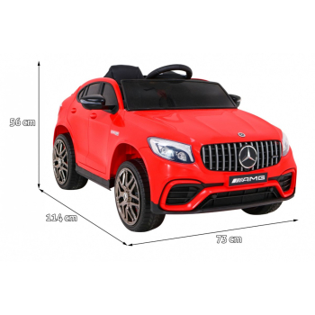 Mercedes Benz GLC63S dla dzieci Czerwony SUV + Pilot